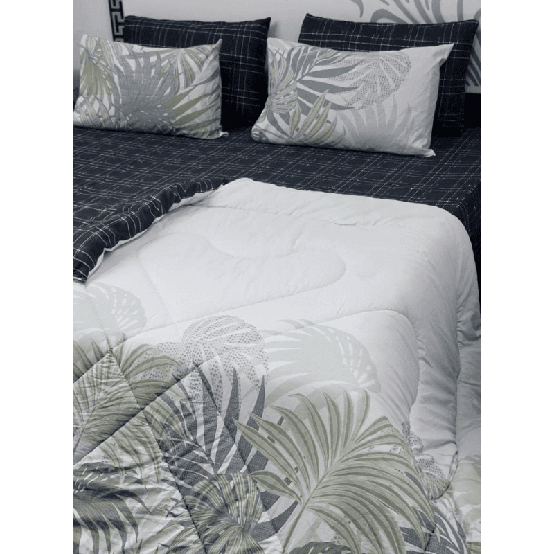 Cozy Luxe Winter Collection 100% Pure Cotton 6PC Comforter Set (Vicky Razai Set) – King Size - Fashion Home Store