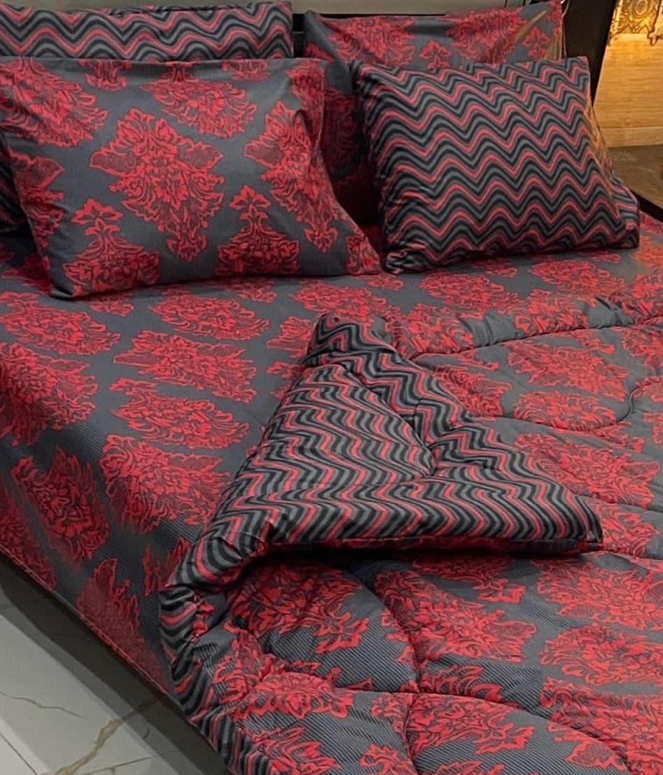 Dream Ease – 6PC Comforter Set (Vicky Razai Set) - Fashion Home Store
