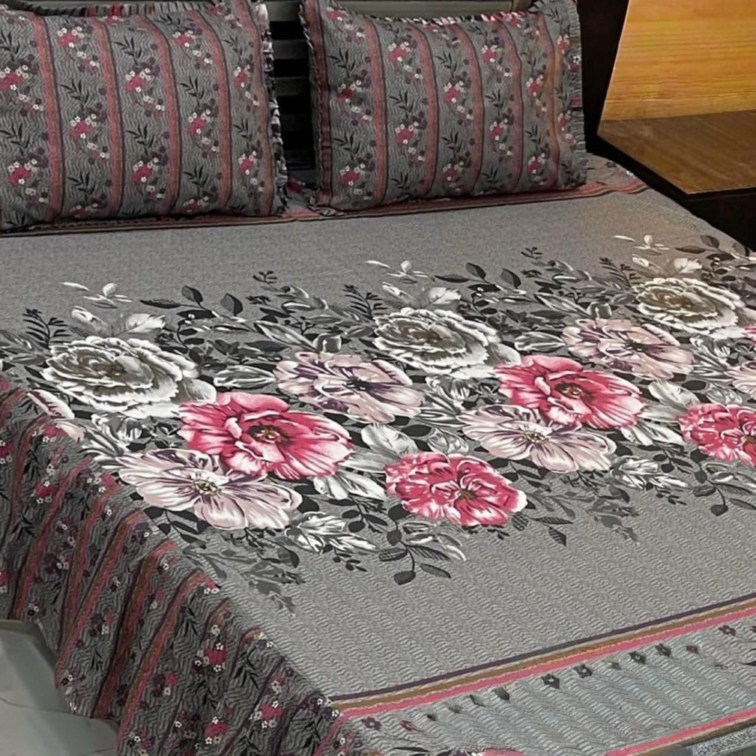 Frill Printed Bed Sheets - Fashion Home Store