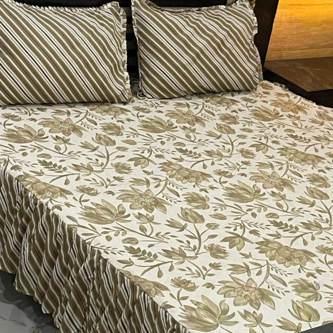 Frill Printed Bed Sheets - Fashion Home Store