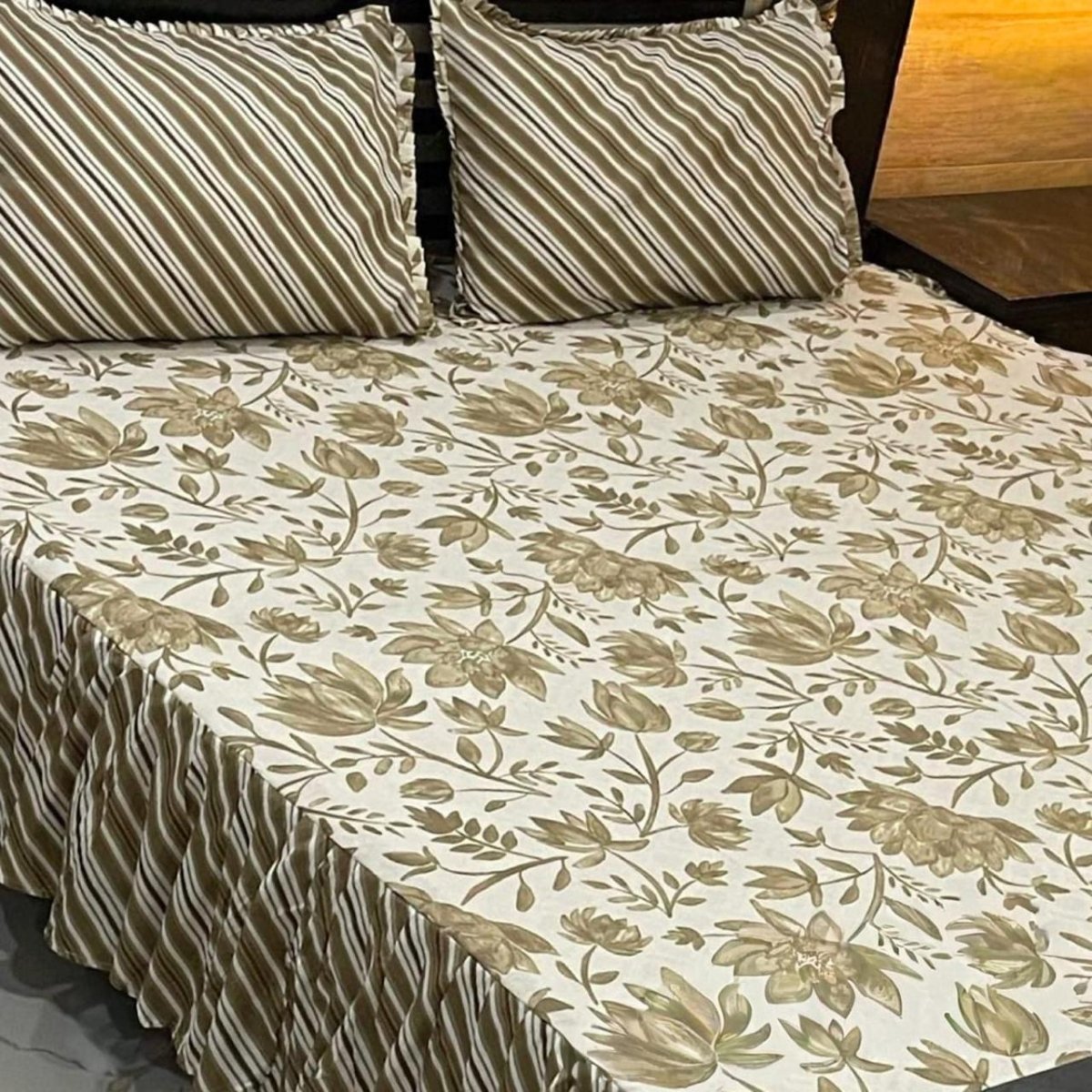 Frill Printed Bed Sheets - Fashion Home Store