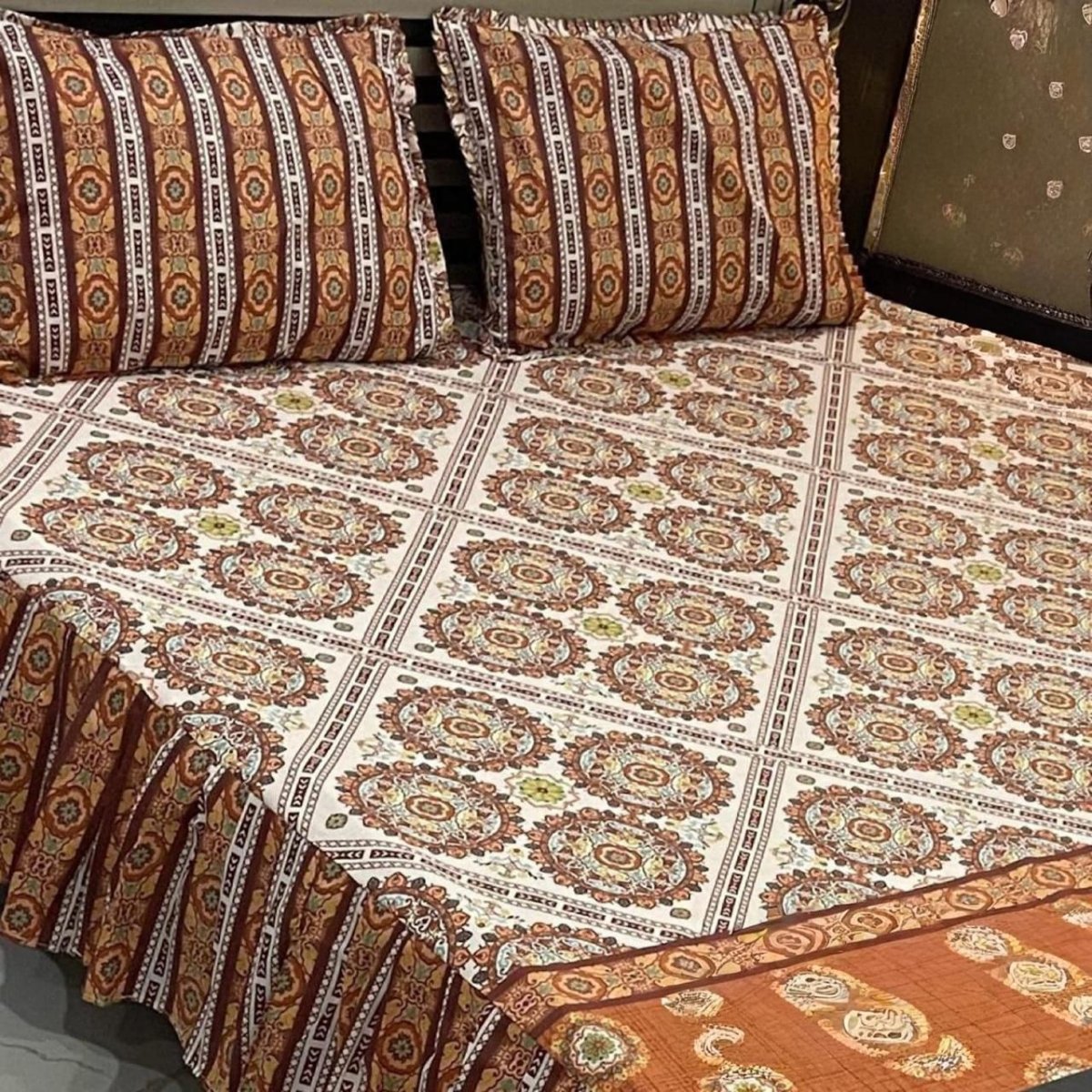 Frill Printed Bed Sheets - Fashion Home Store