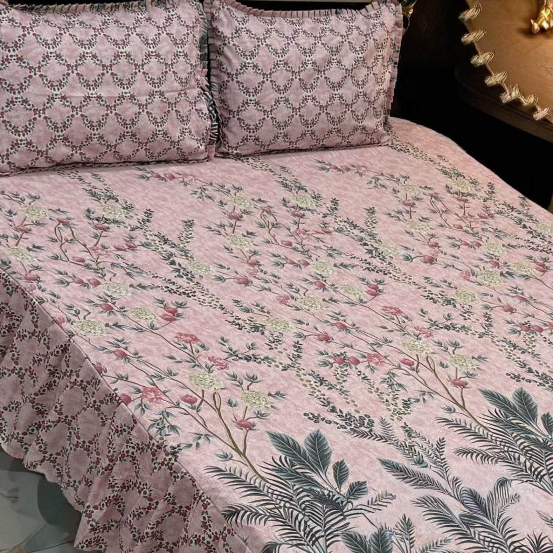 Frill Printed Bed Sheets - Fashion Home Store