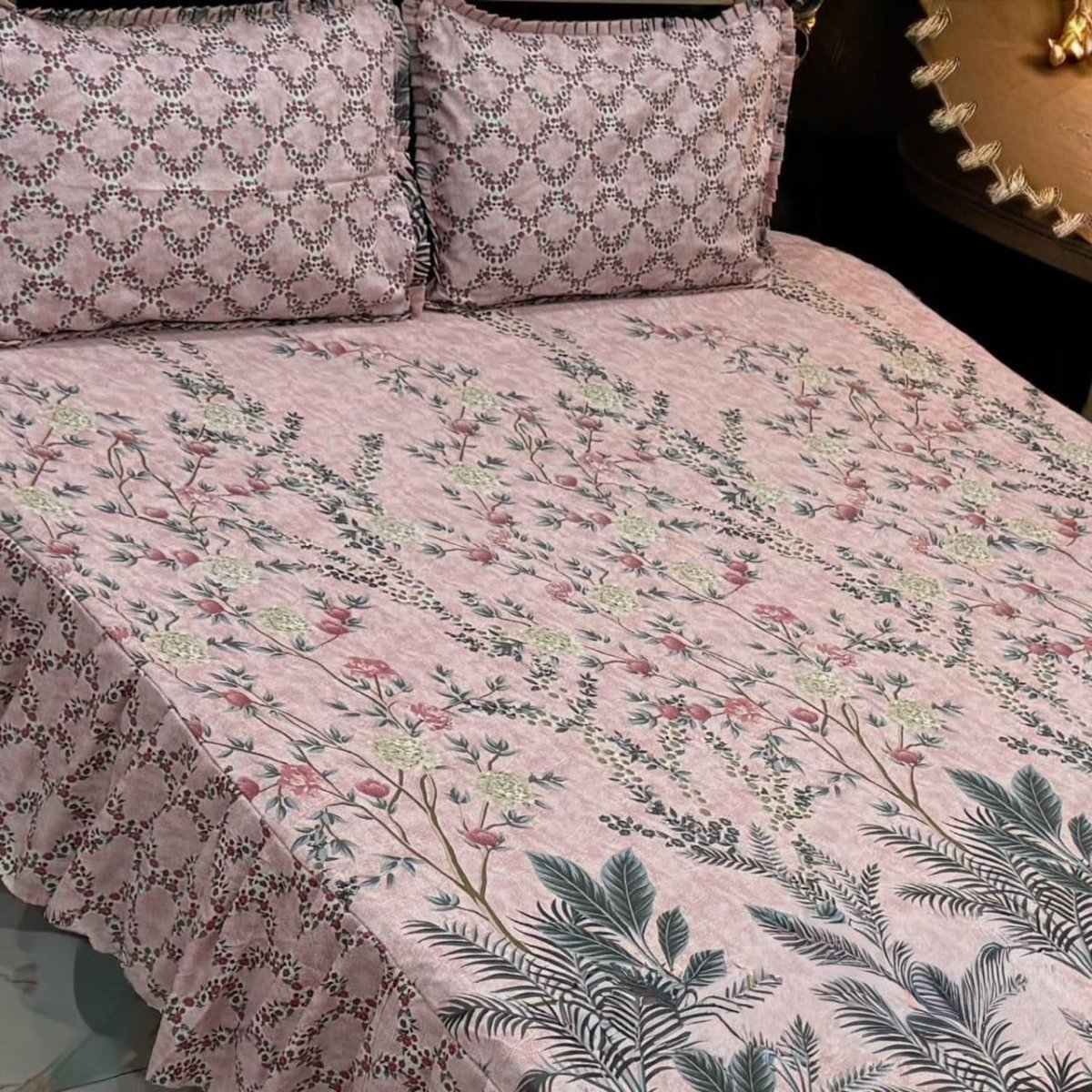 Frill Printed Bed Sheets - Fashion Home Store