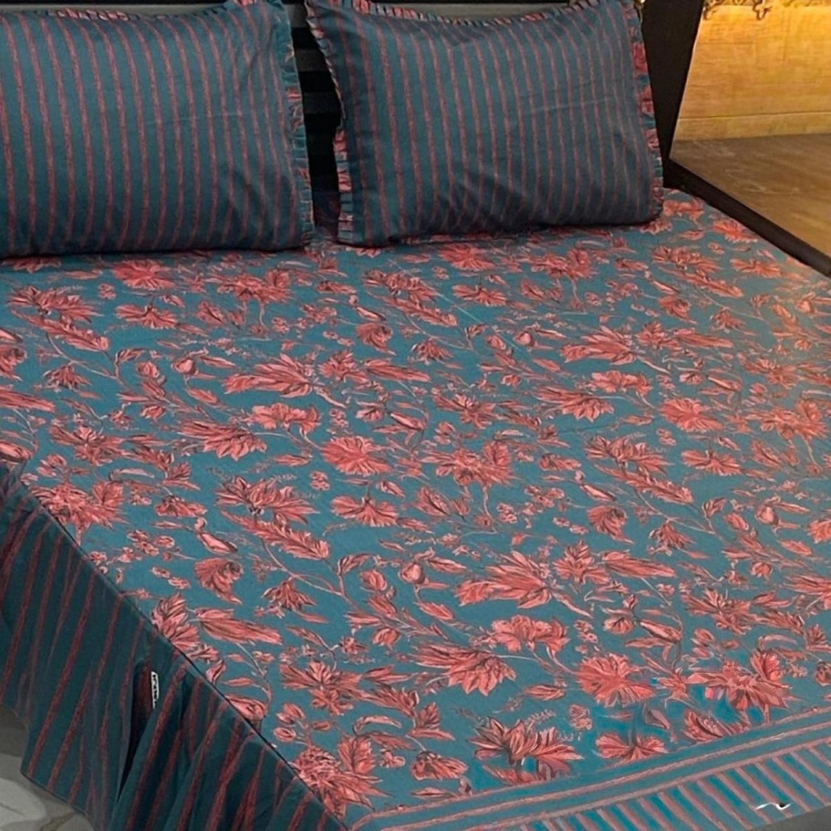 Frill Printed Bed Sheets - Fashion Home Store