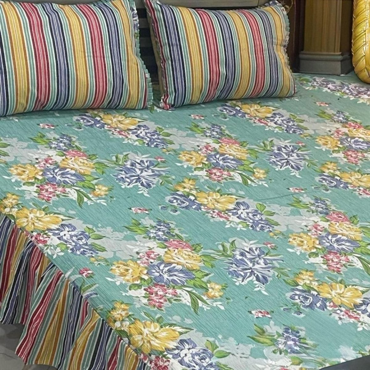 Frill Printed Bed Sheets - Fashion Home Store