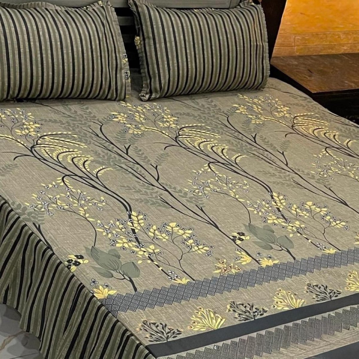 Frill Printed Bed Sheets - Fashion Home Store