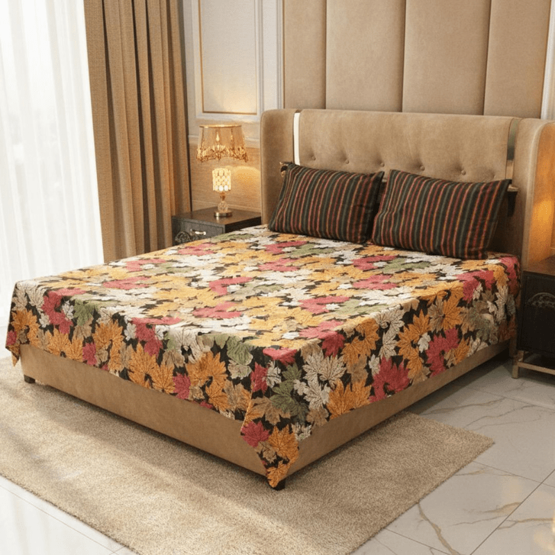 GoldenThread Cotton Sheets - Fashion Home Store