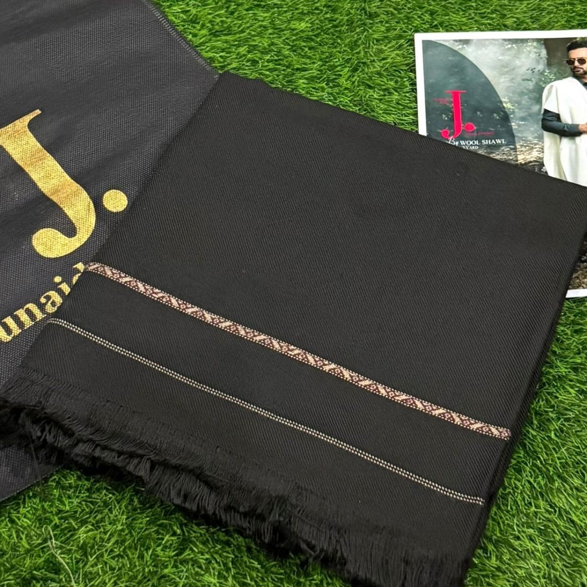 J.Mens Shawl 100% Cotton Wool Stuff - Fashion Home Store