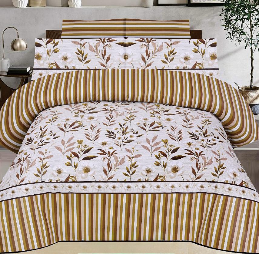 Metro Style Nishat Premium Cotton Bed Sheet - Fashion Home Store