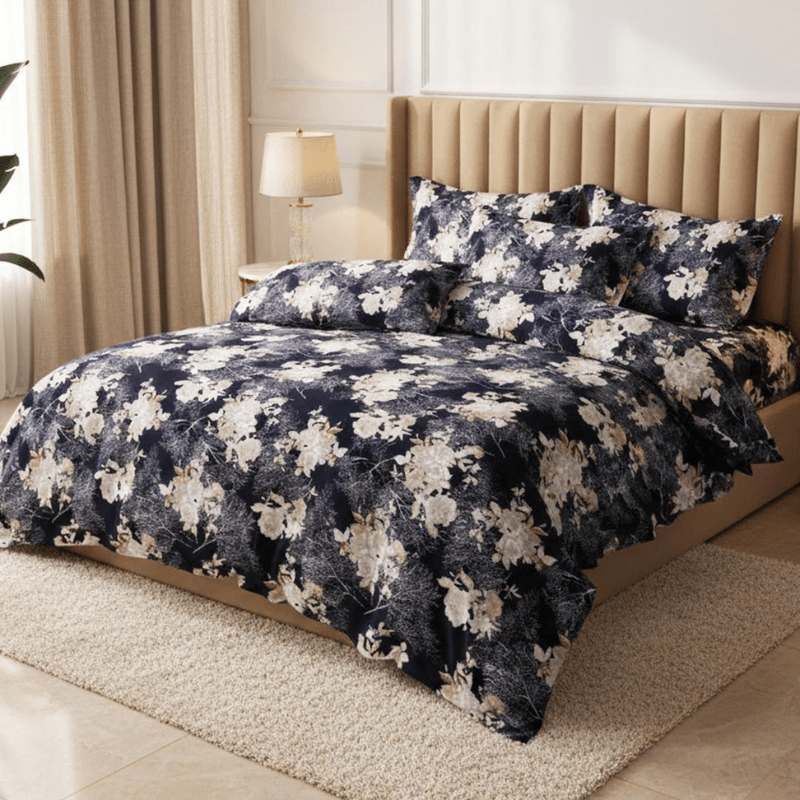 Midnight Blossom Bedsheet - Fashion Home Store