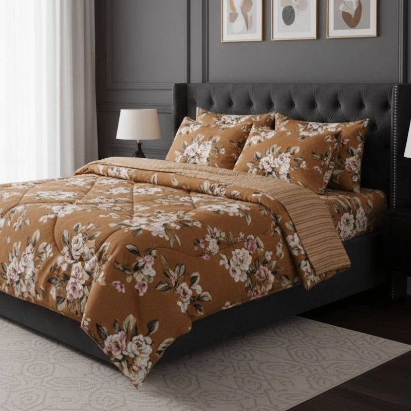 Moonlit Bliss – 6PC Comforter Set (Vicky Razai Set) - Fashion Home Store
