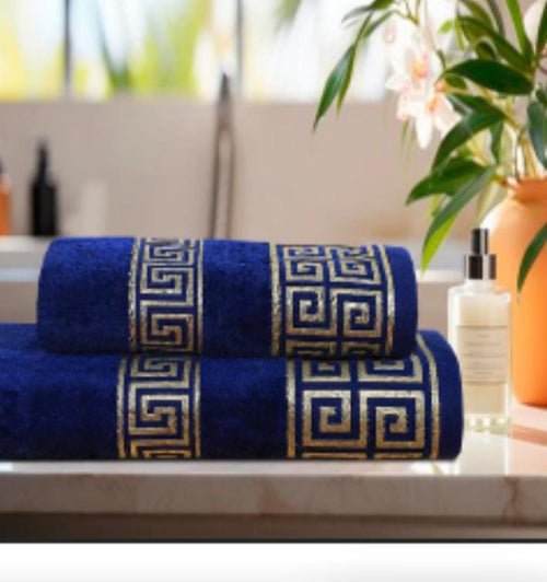 Pattern 100% Cotton JACQUARD SOFT Bath Towel Set - Fashion Home Store