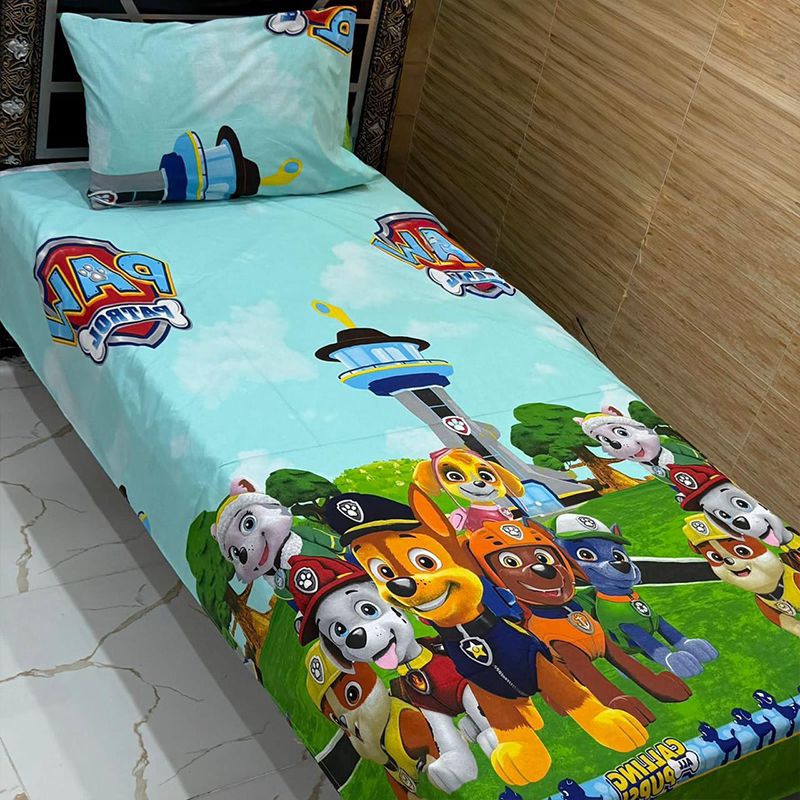 Pikachu & Eevee Play Pattern – Kids Single Pair Bed Sheet - Fashion Home Store