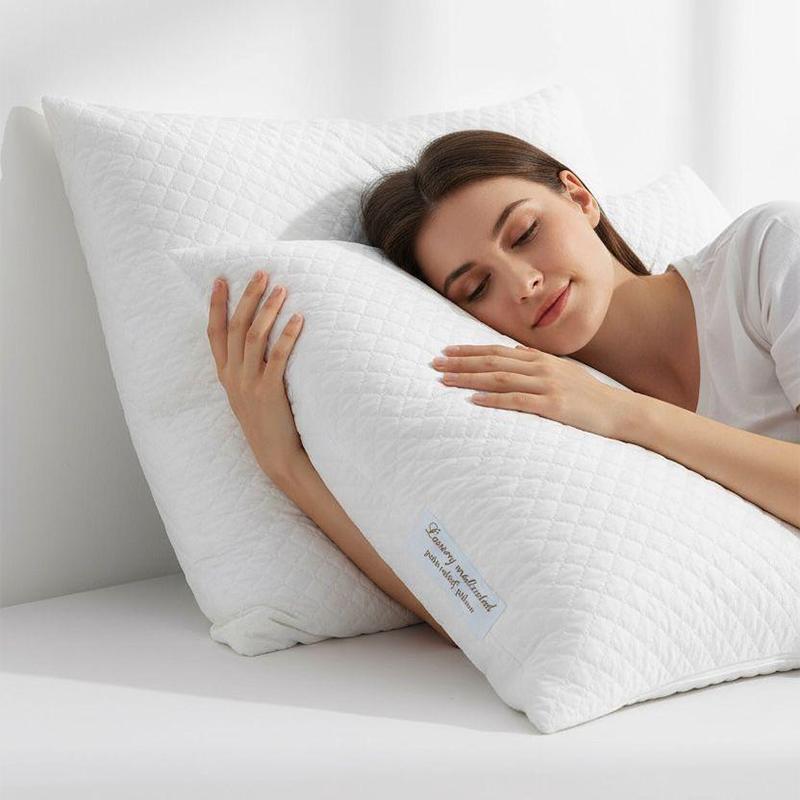 Plain White Bamboo Cotton Pillow - Fashion Home Store