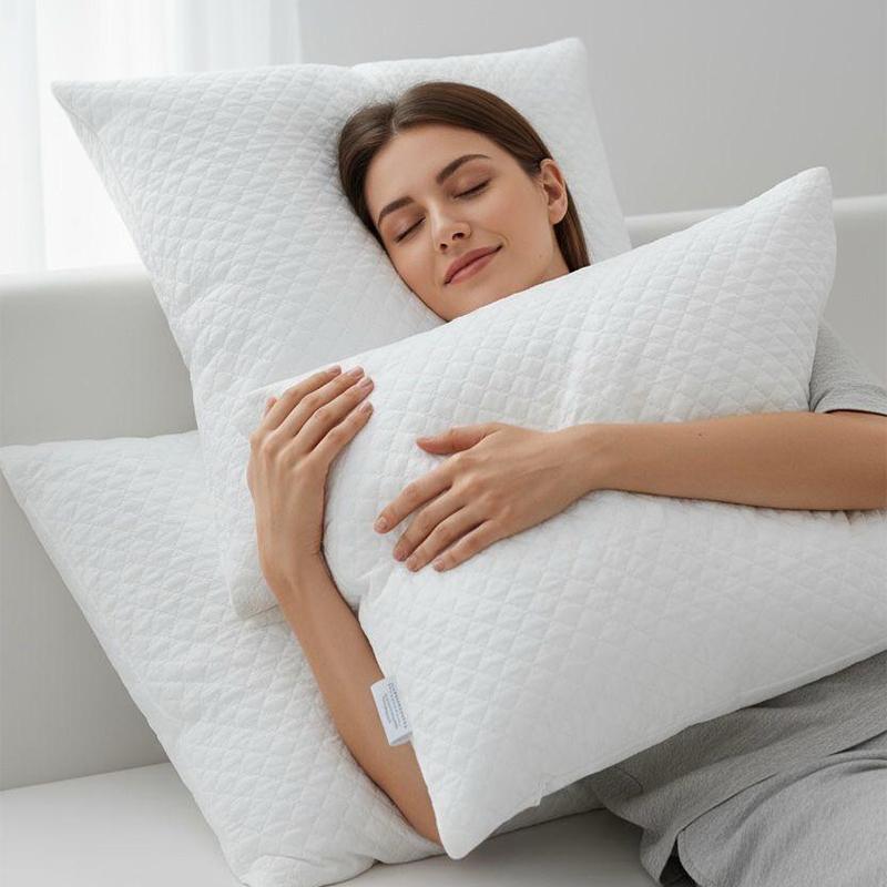 Plain White Bamboo Cotton Pillow - Fashion Home Store
