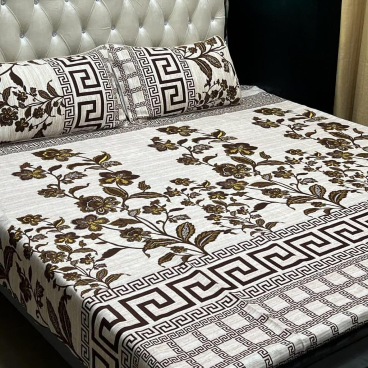 PureTouch Printed Cotton Bedsheet Set – Floral Pop Edition - Fashion Home Store