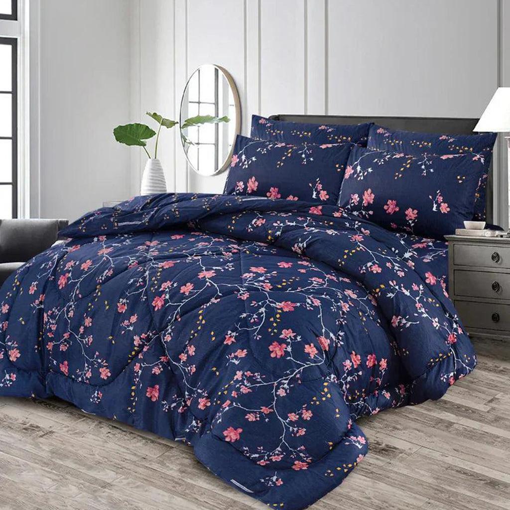 Royal Elegance 6PC Comforter Set (Vicky Razai Set) – King Size - Fashion Home Store