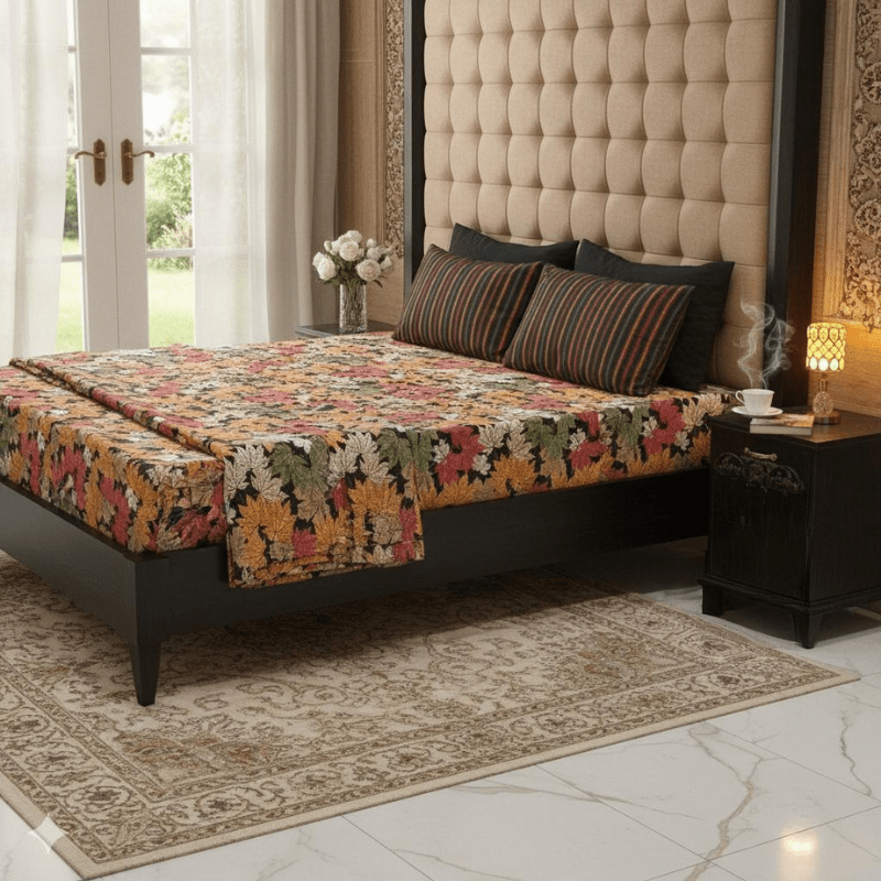 Trendy Lines Premium Cotton Bed Sheet - Fashion Home Store