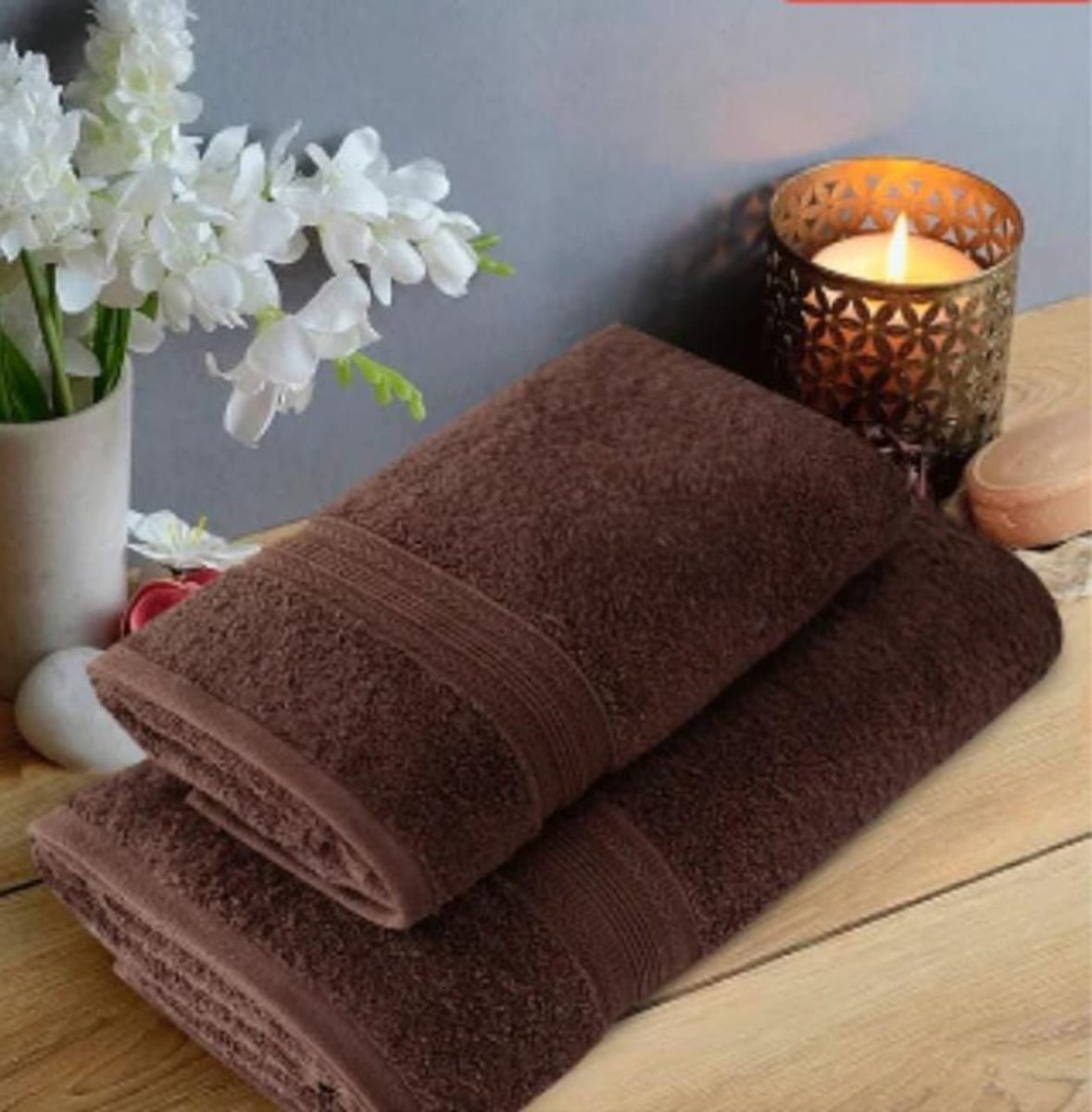 Tri - Tone Textured 100% Cotton Extra Soft Bath Towel Set - Fashion Home Store