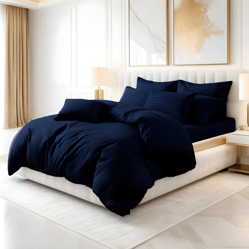 Velora Sateen Striped 7PC Razai Set - Fashion Home Store